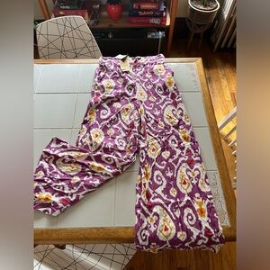 Linen Patterned Christian Siriano New York Pants in Size Medium